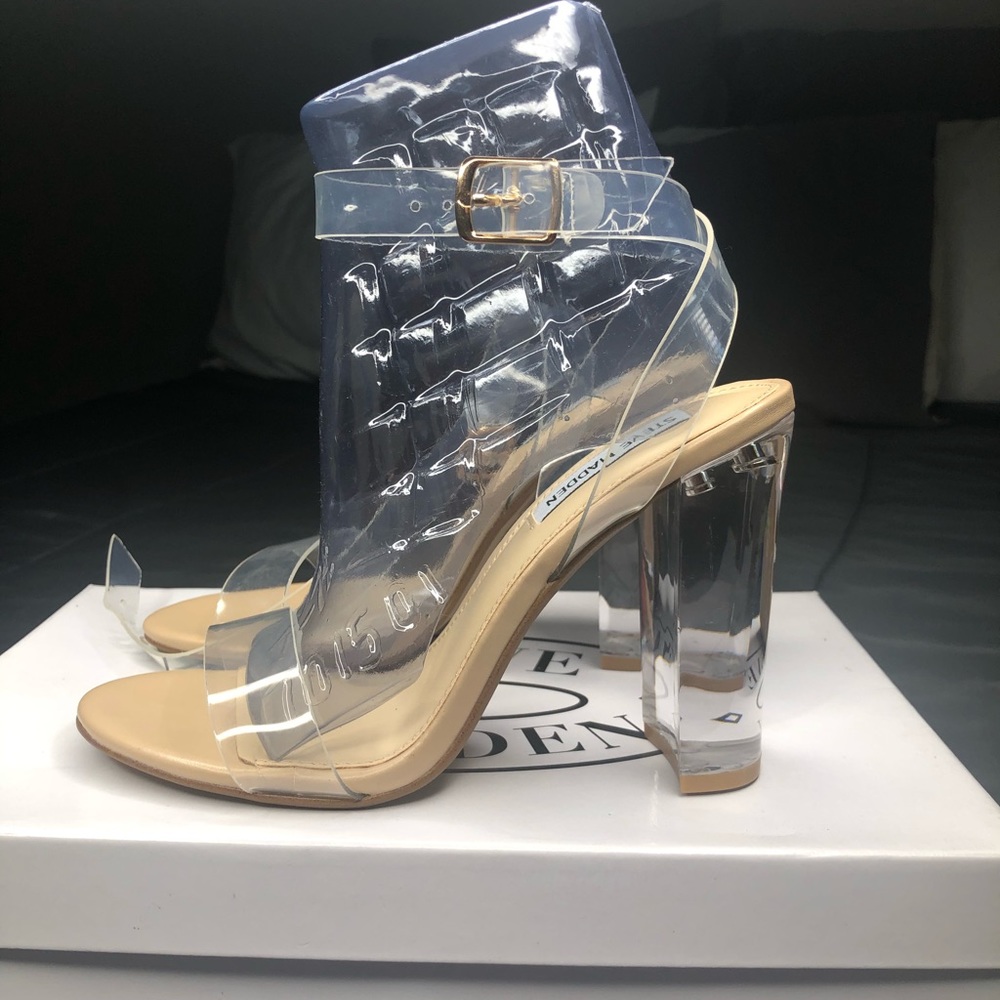 All clear Steve Madden heels